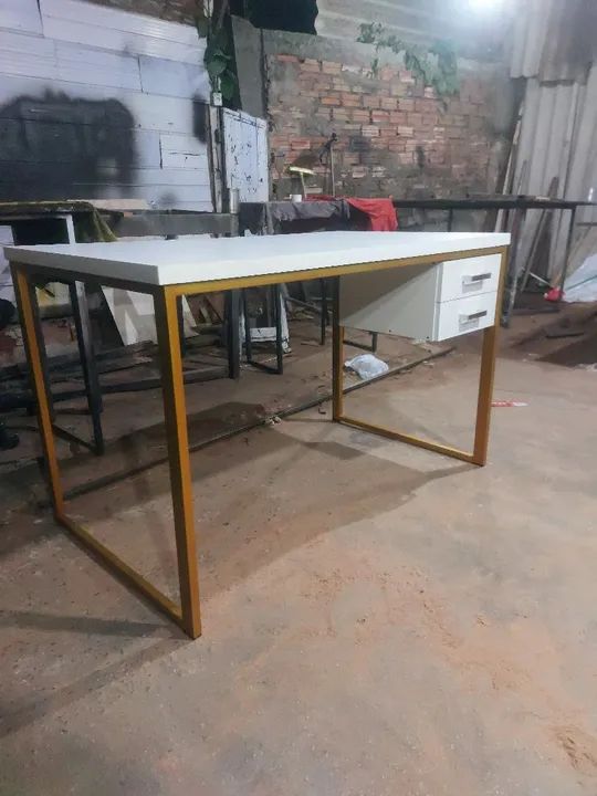 Mesa de Escritório Moderna com Gaveta - Foto 5
