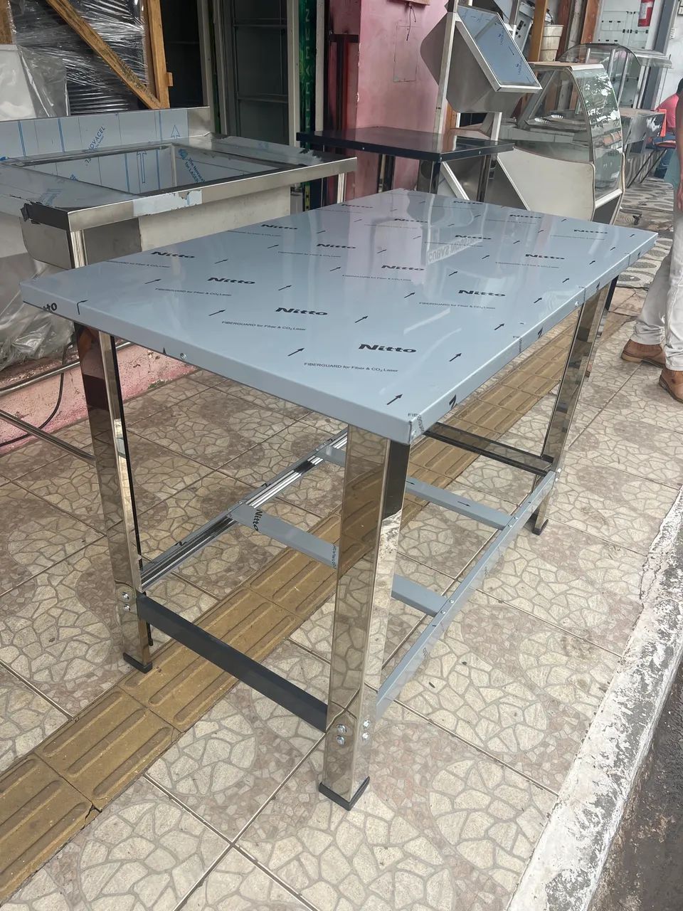 MESA INOX  120x70 - Foto 3