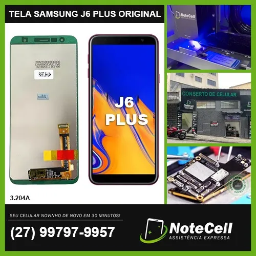 Tela Display Para Samsung J6 Plus Original 3.204a - Instalação Expressa Expressa!!!