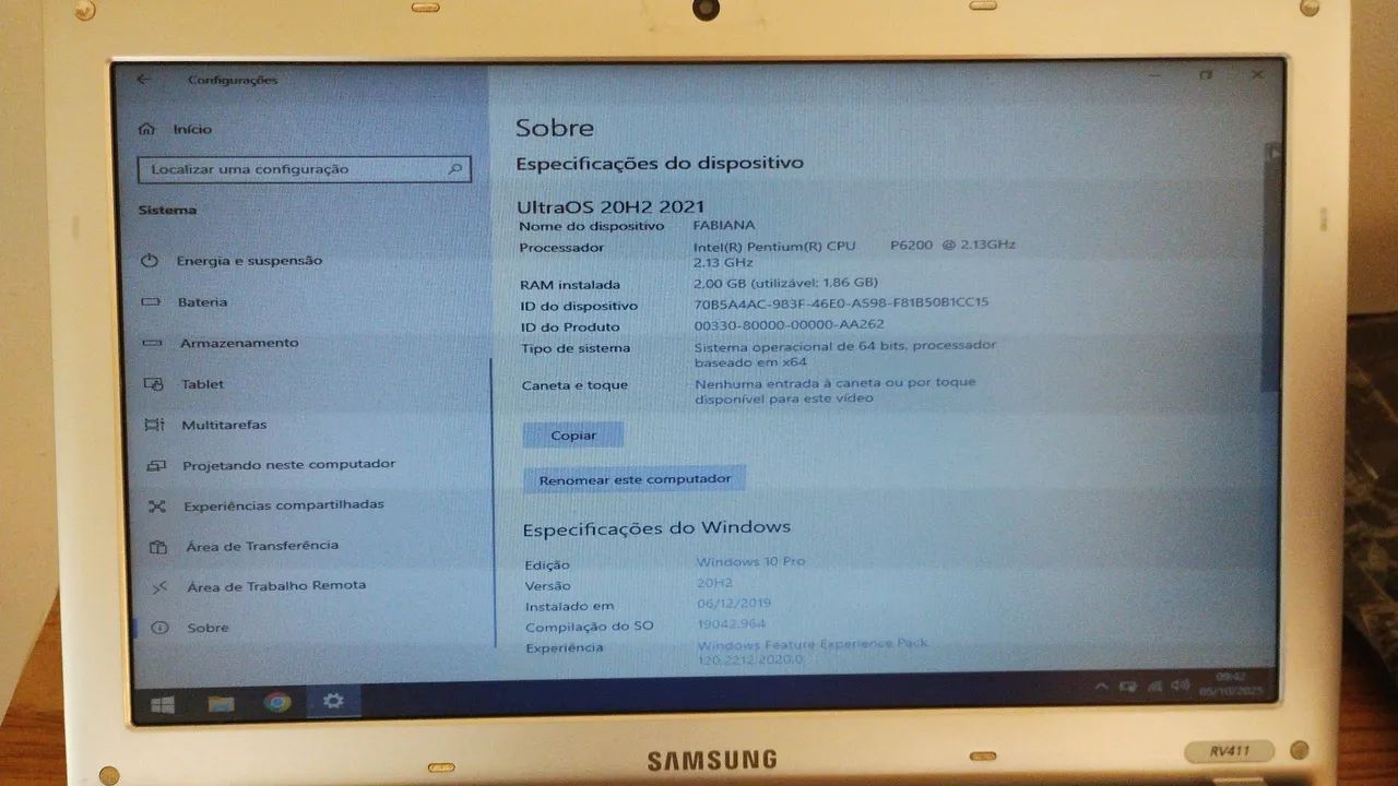 Notebook Samsung preto e cinza - Foto 5