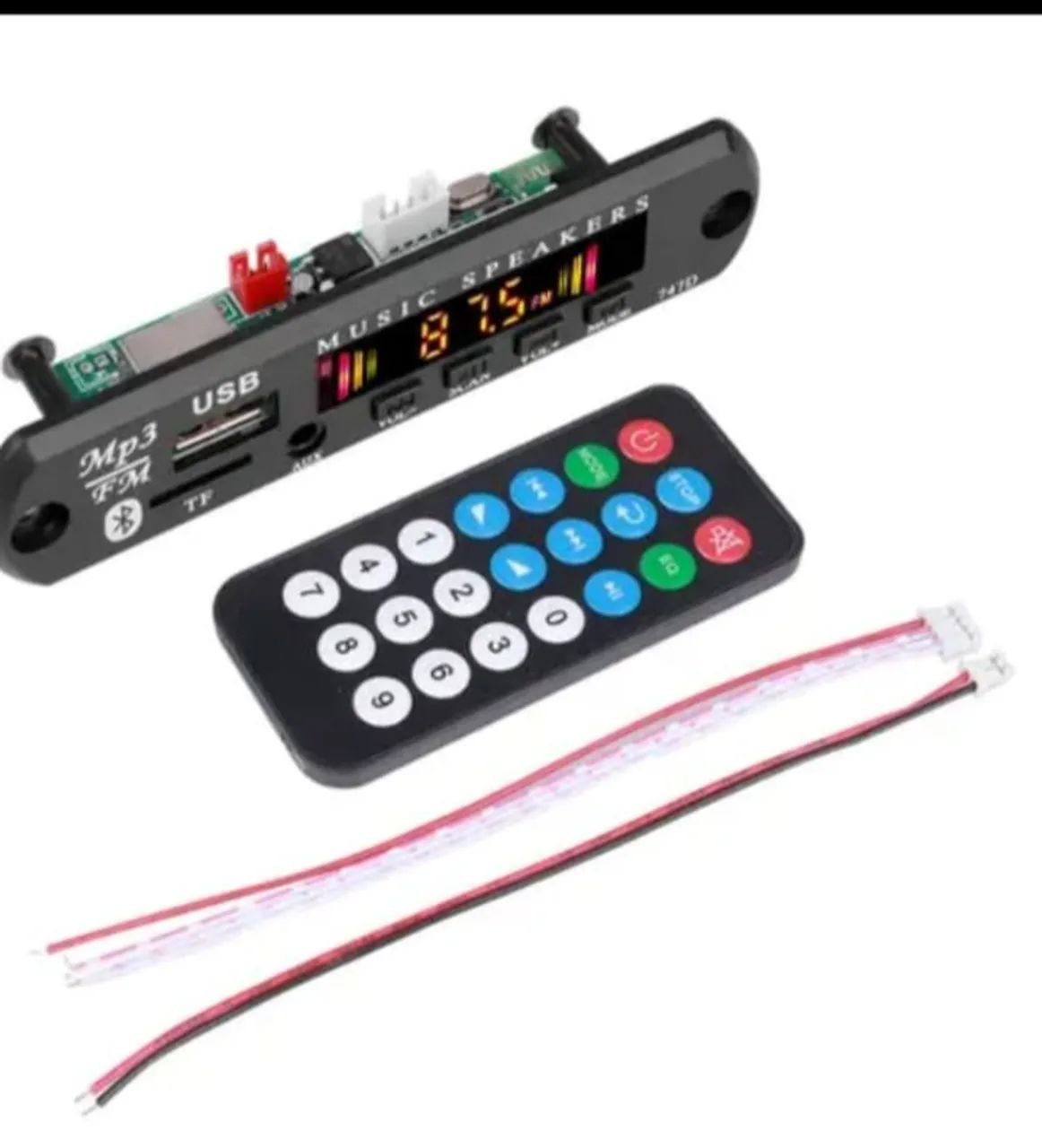 (10 Placas)Módulo MP3 Player Bluetooth USB/SD/FM com Controle - Foto 2