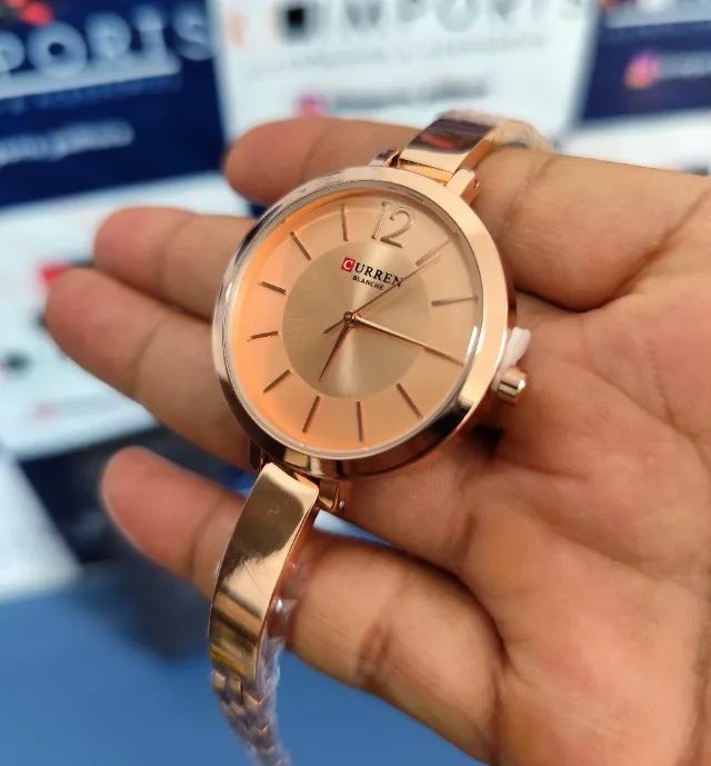 Relógio Feminino Curren 9012 Dourado - Original, A Pronta Entrega!! - Foto 6