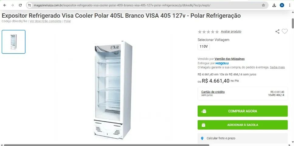 Expositor refrigerado Polar 405 litros 127v - Foto 3