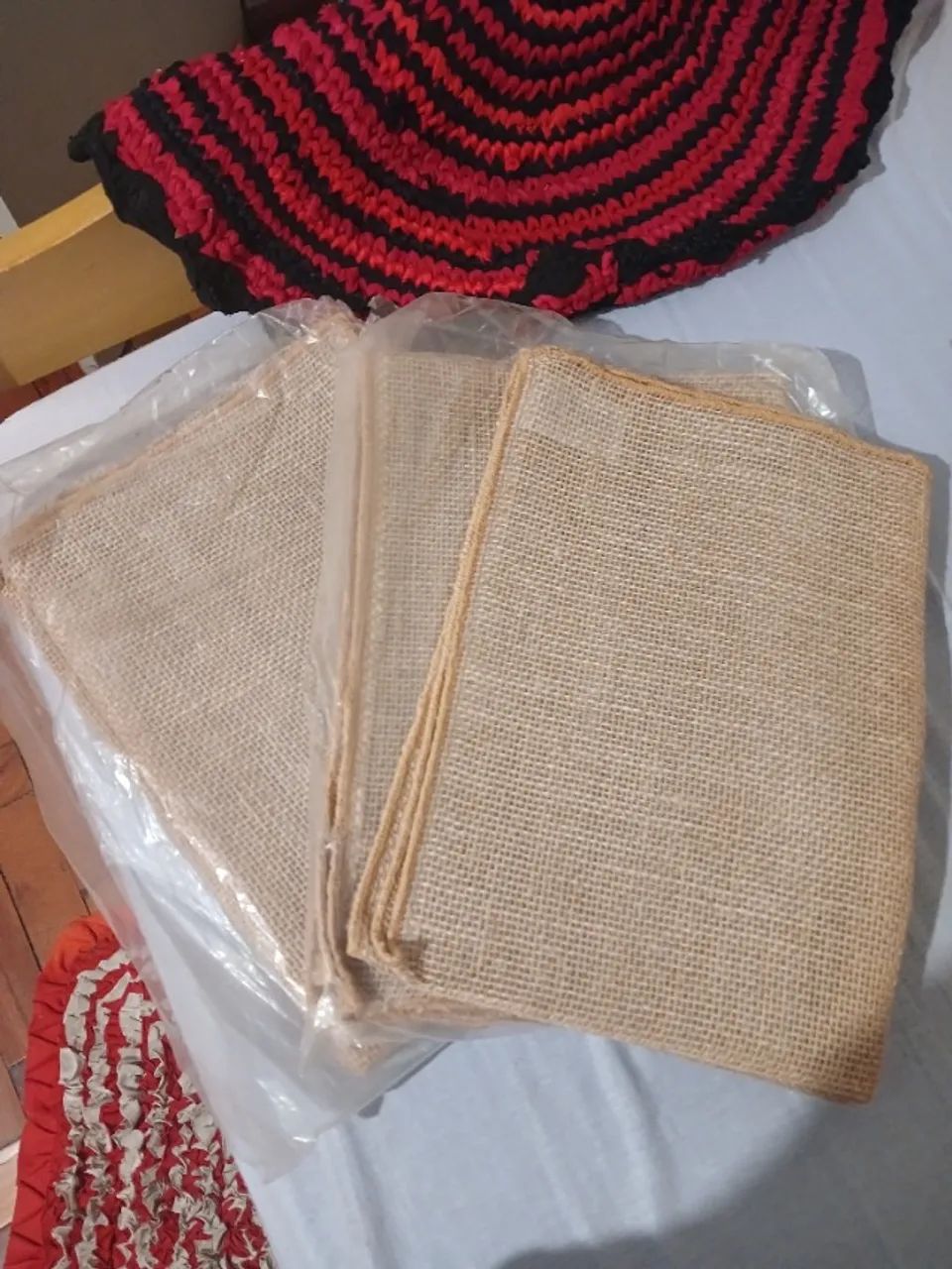Portas panela ou pratos de  saco de linha - Foto 2