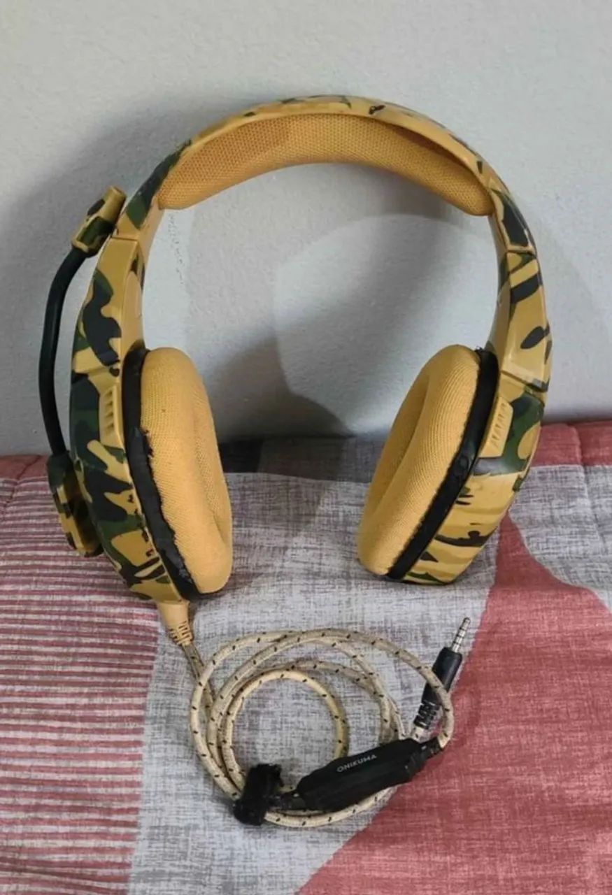 Fone onikuma k1-b camuflado 