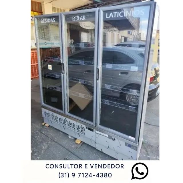Freezer Refrigerador de Bebidas e Laticínios 3 Portas Polar
