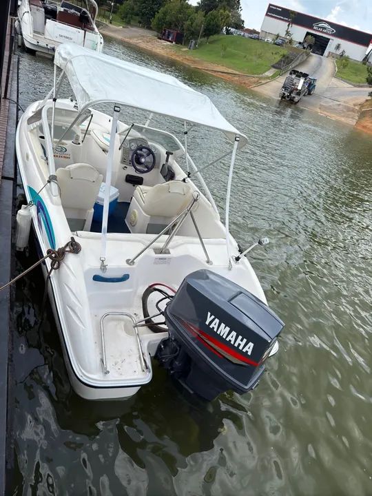 Lancha Focker 160 motor Yamaha 85hp impecável - oportunidade! - Foto 5