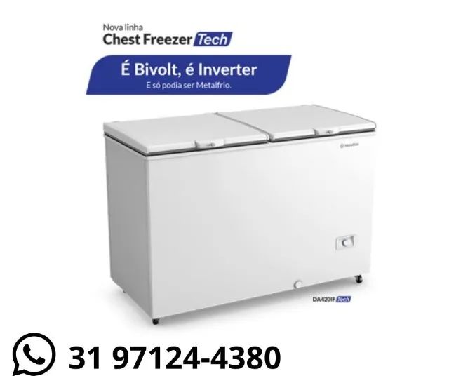 Freezer Horizontal Metalfrio 417L Bivolt