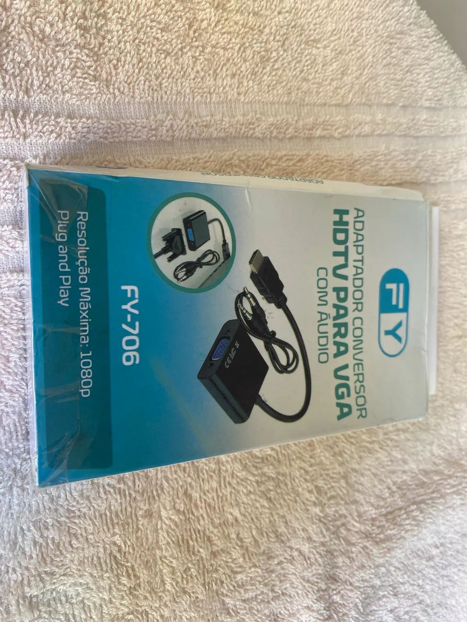 Cabo Adaptador Hdmi M X Vga F Com Cabo De Audio - Foto 2