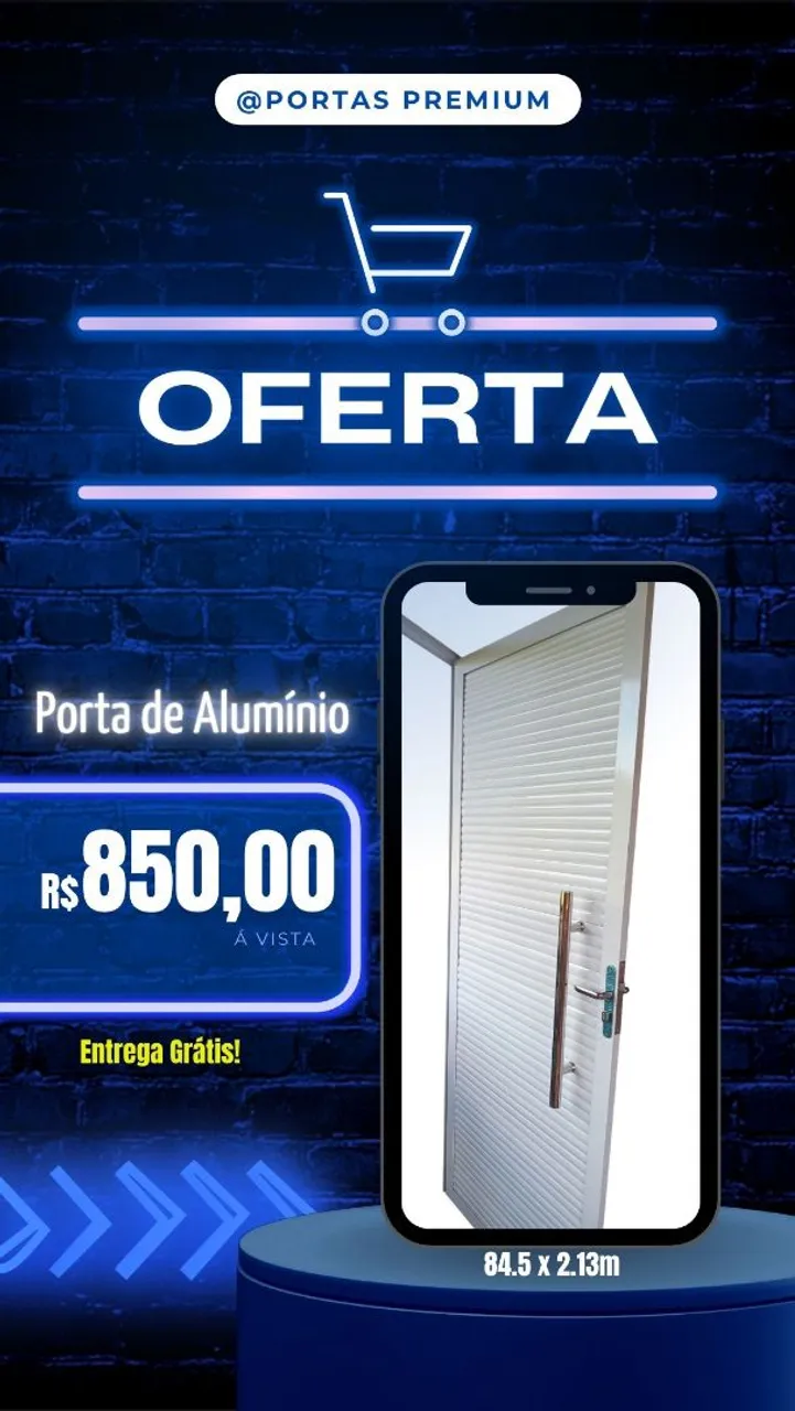 Porta de Alumínio Premium em Oferta!