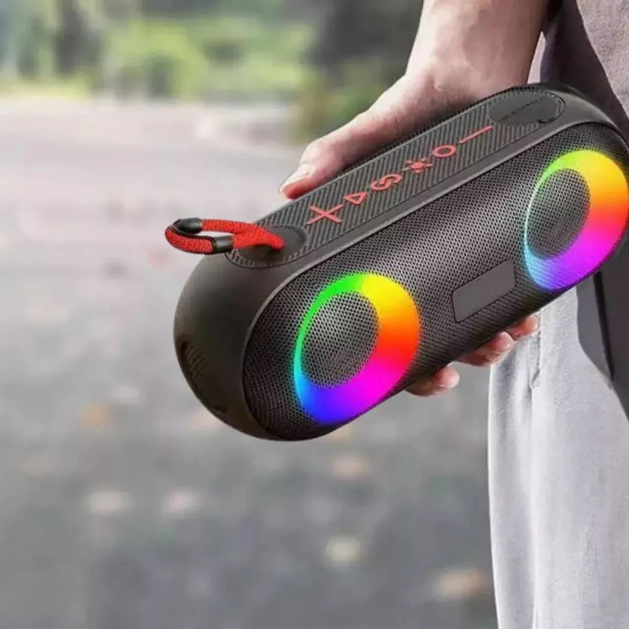 Caixa de Som Bluetooth com LED RGB - Foto 2