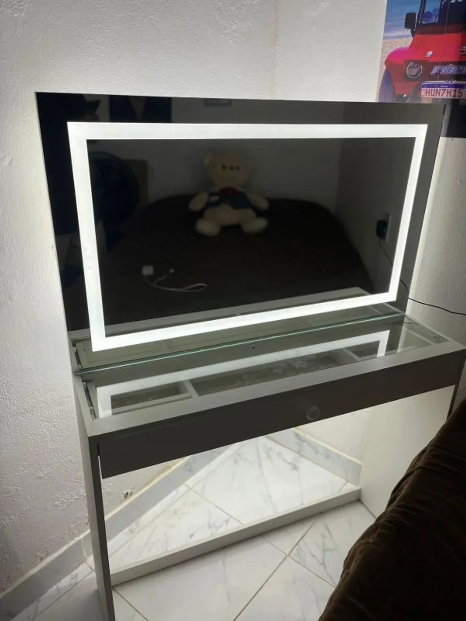 Penteadeira com espelho e iluminação em LED - Foto 3