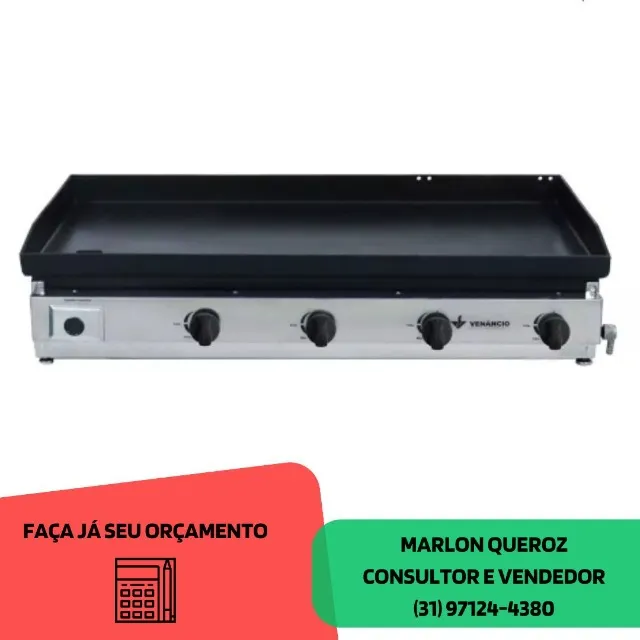 Chapa Venâncio 1M 4 Queimadores