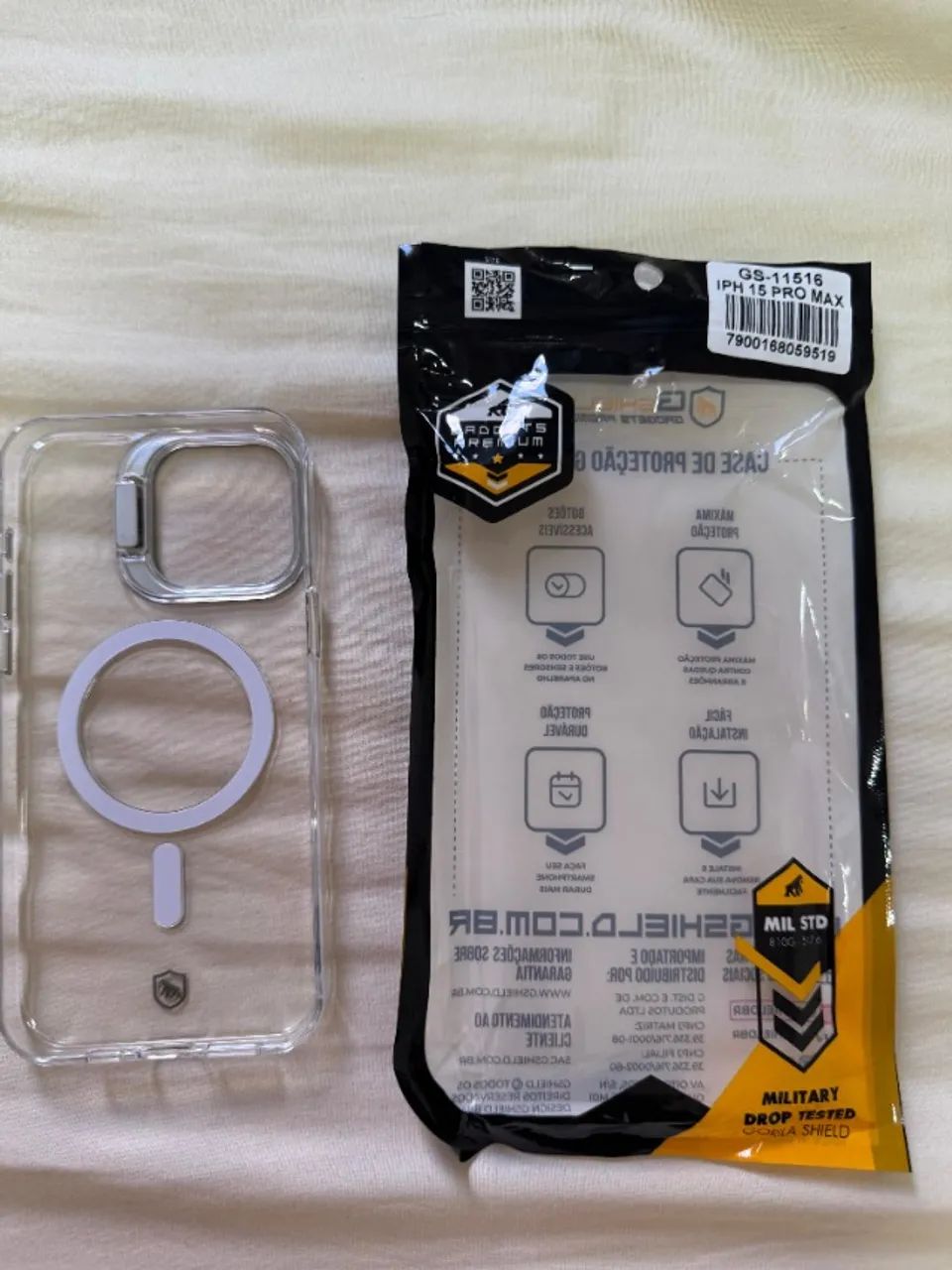 Case Crystal Clear Gorila Shield - Iphone 15 pro max - Foto 2