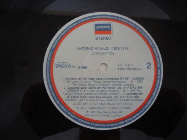 LP Vinil Antonio Vivaldi - Concertos . Konzerte . - Foto 4