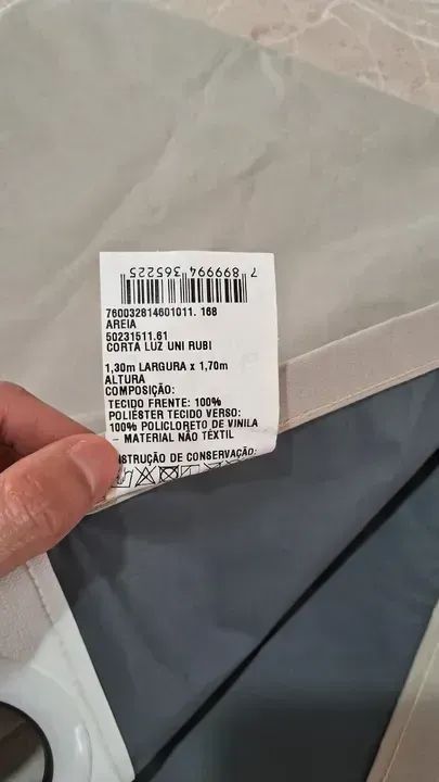 Cortina Corta Luz Cor Areia Bella Janela bloqueia a luz - Foto 4