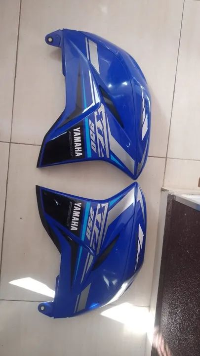 Par de Carenagem Aba Do Tanque  Lander Azul 2022 Original - Foto 2