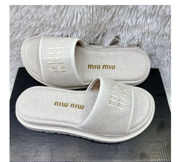 Chinelo Slide Miu Miu 36 - Foto 2