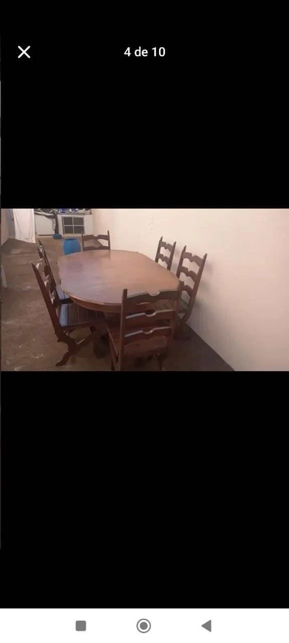 Mesa de Jantar de Madeira imbuia  - Foto 3