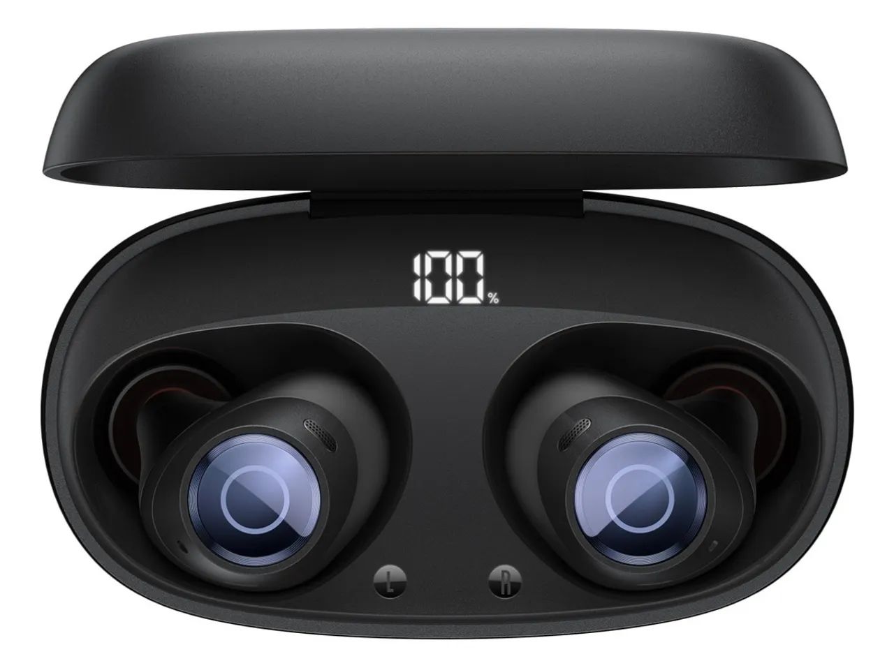 Fone De Ouvido Baseus Ma10 Pro Bluetooth 5.3 Com Anc -48db Cor Preto - Foto 2