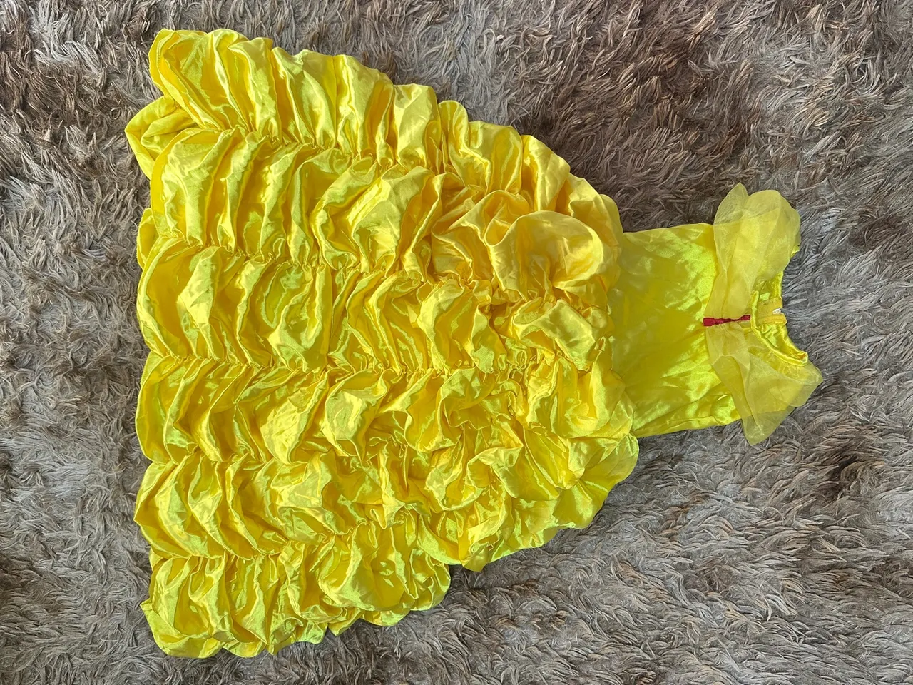 Vestido Amarelo Infantil Festas