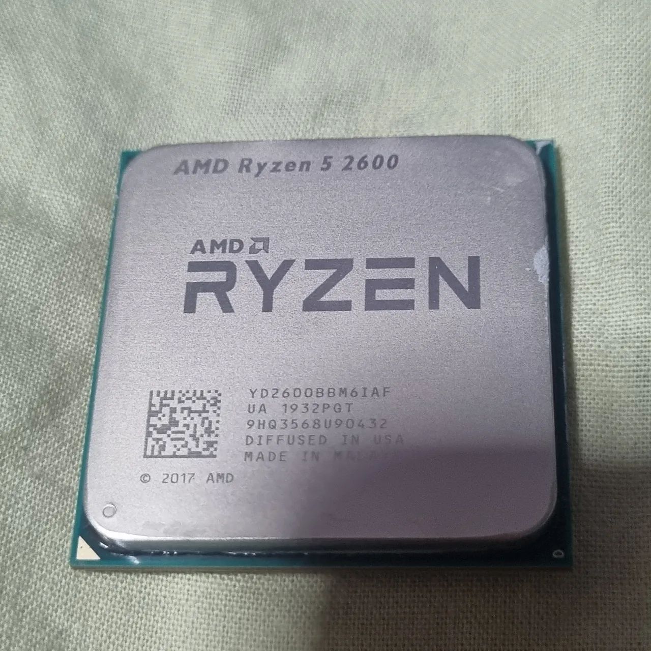 Ryzen 5 2600 CPU.