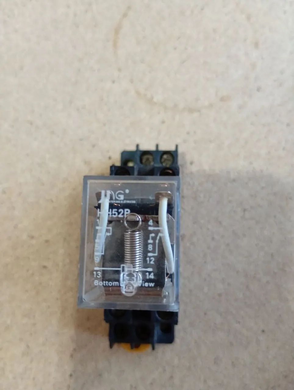 Relé Auxiliar 8 Pinos Hh52 Jng 2na+2nf com Base<br> - Foto 4