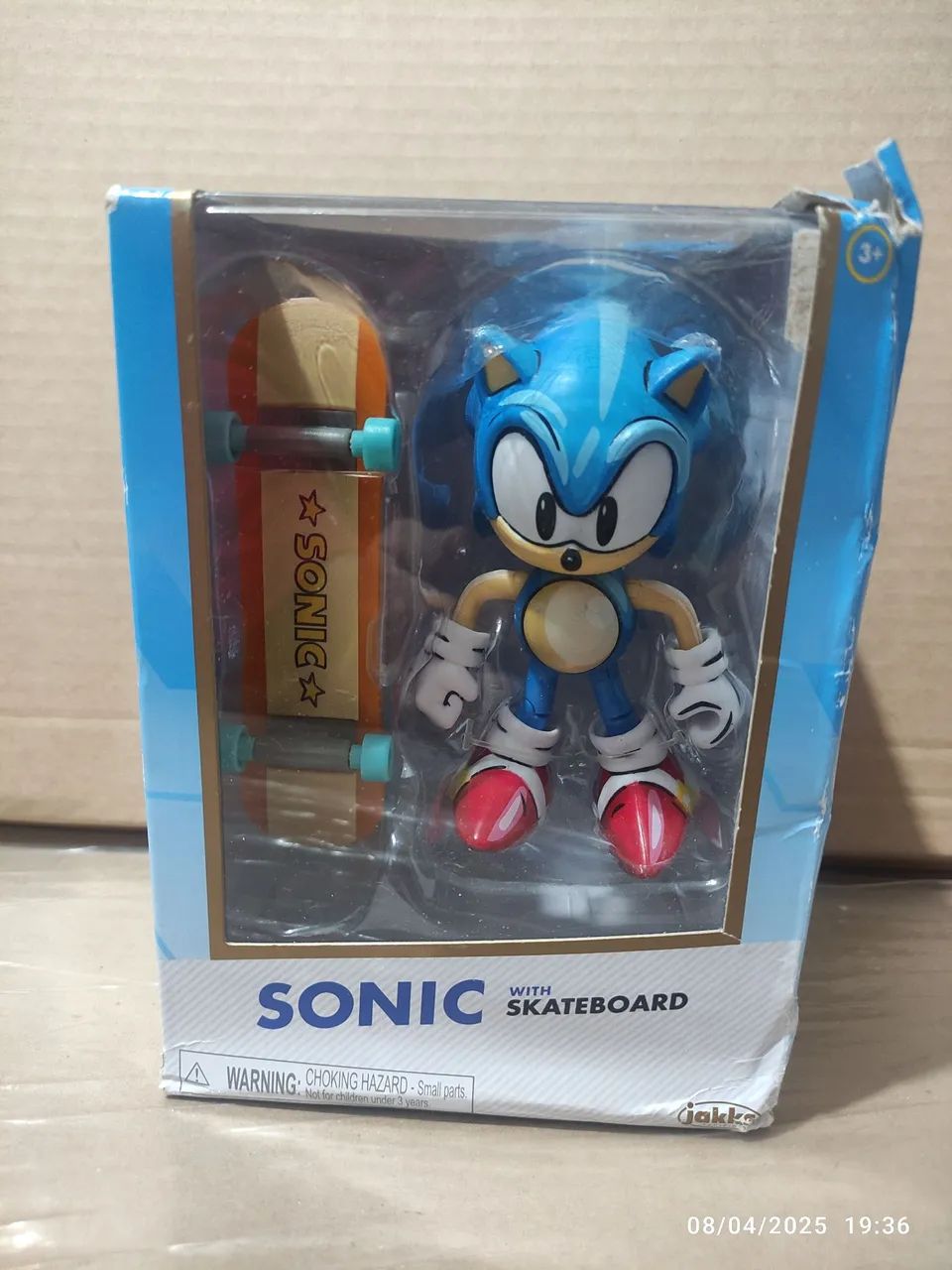 Sonic com Skate jakks pacific Gold 