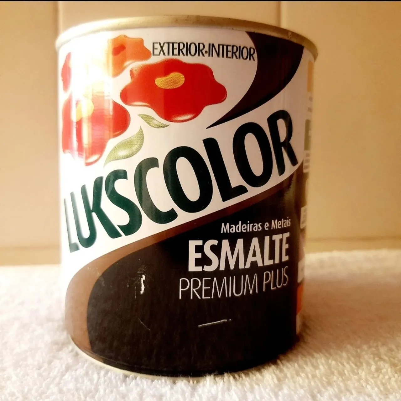 Tinta Esmalte Premium Plus Lukscolor Branco + Branco 900ml