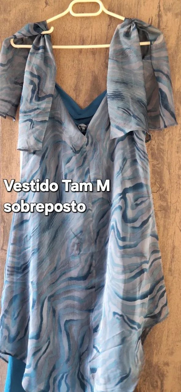 Vestido Tam M Sobreposto - Foto 2