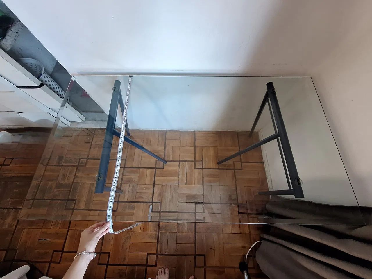 Mesa de Vidro com Estrutura de Aço - Foto 4