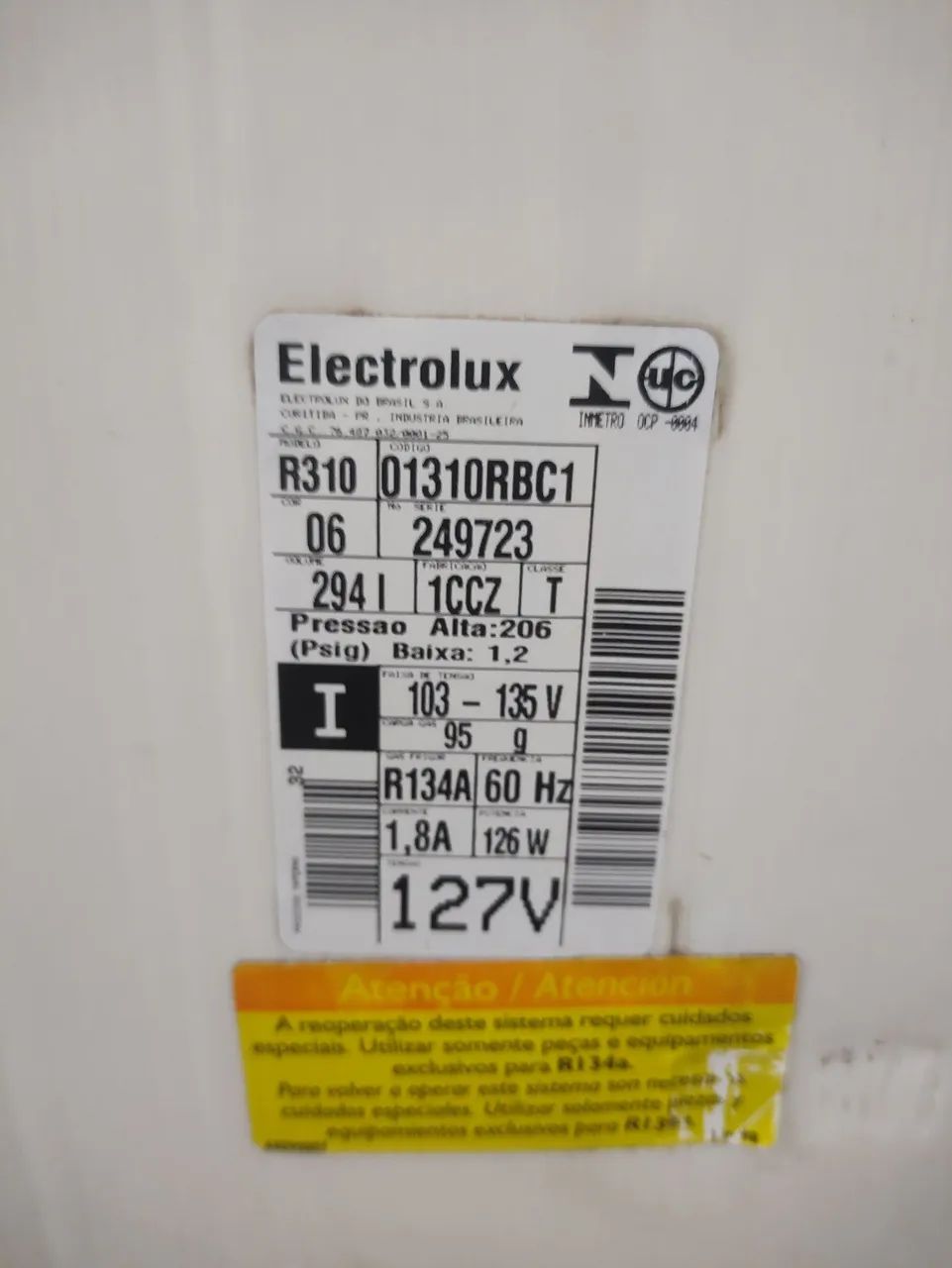 Geladeira Branca com Porta Simples - Foto 5