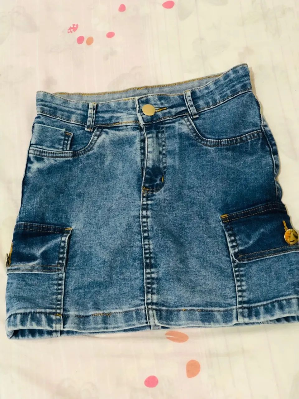 Saia Jeans com Bolsos - Estilo e Conforto