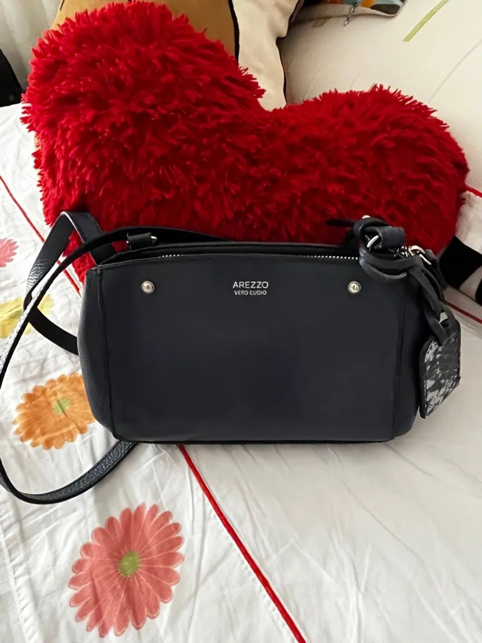 Bolsa Arezzo em couro legítimo navy blue - Foto 4