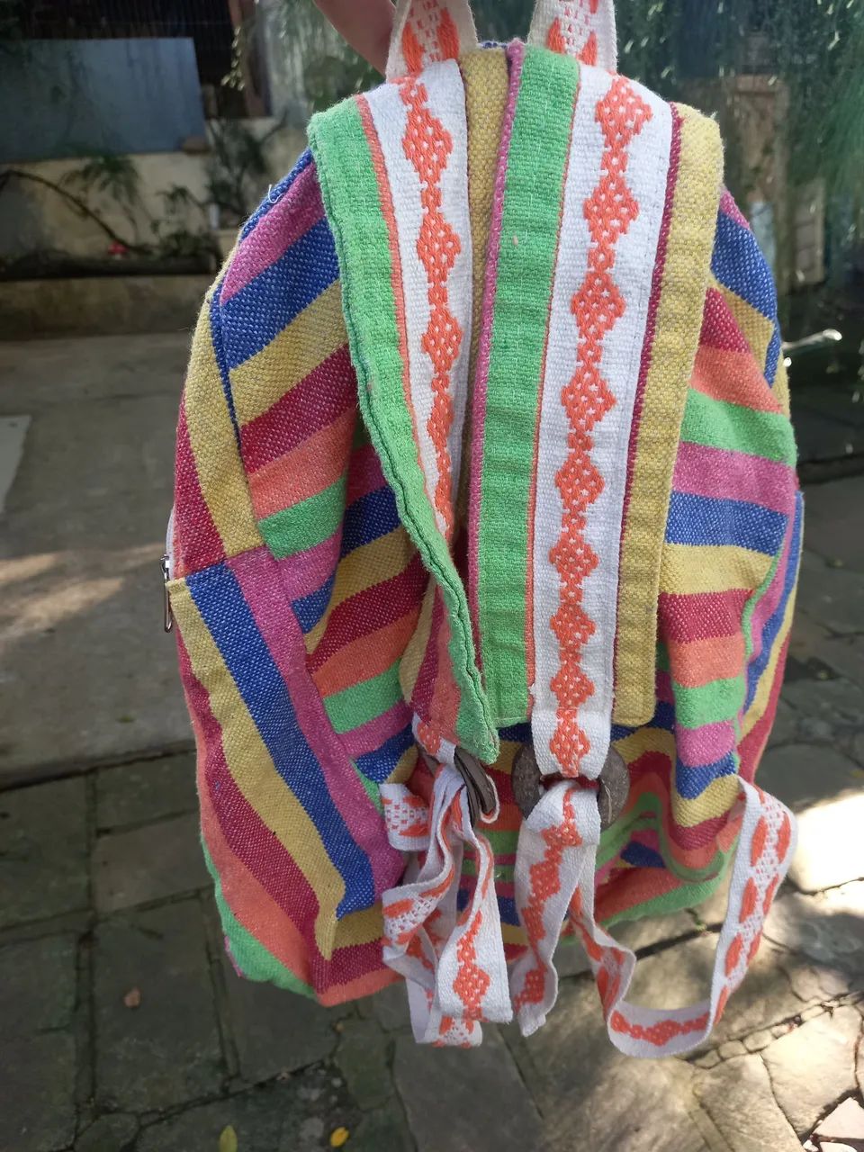 Mochila colorida estilo étnico - Foto 3