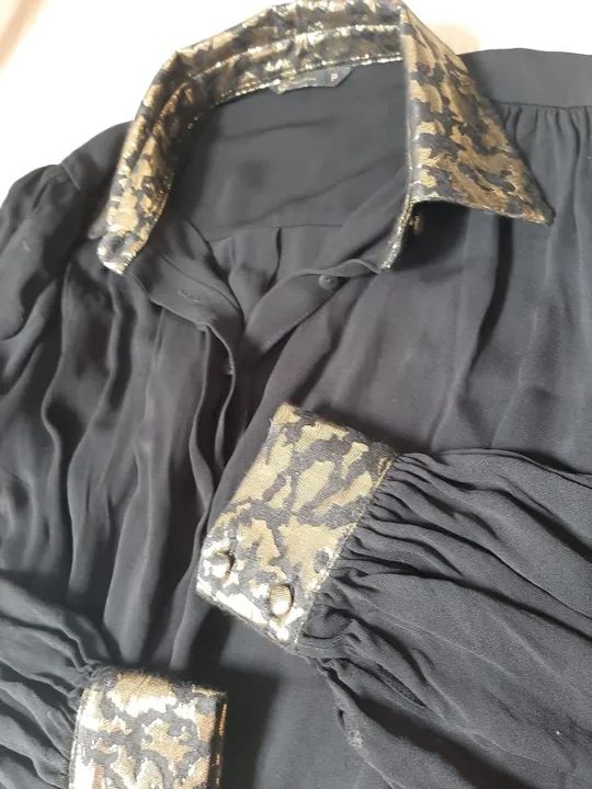 Conjunto Preto com detalhe dourado - Foto 4