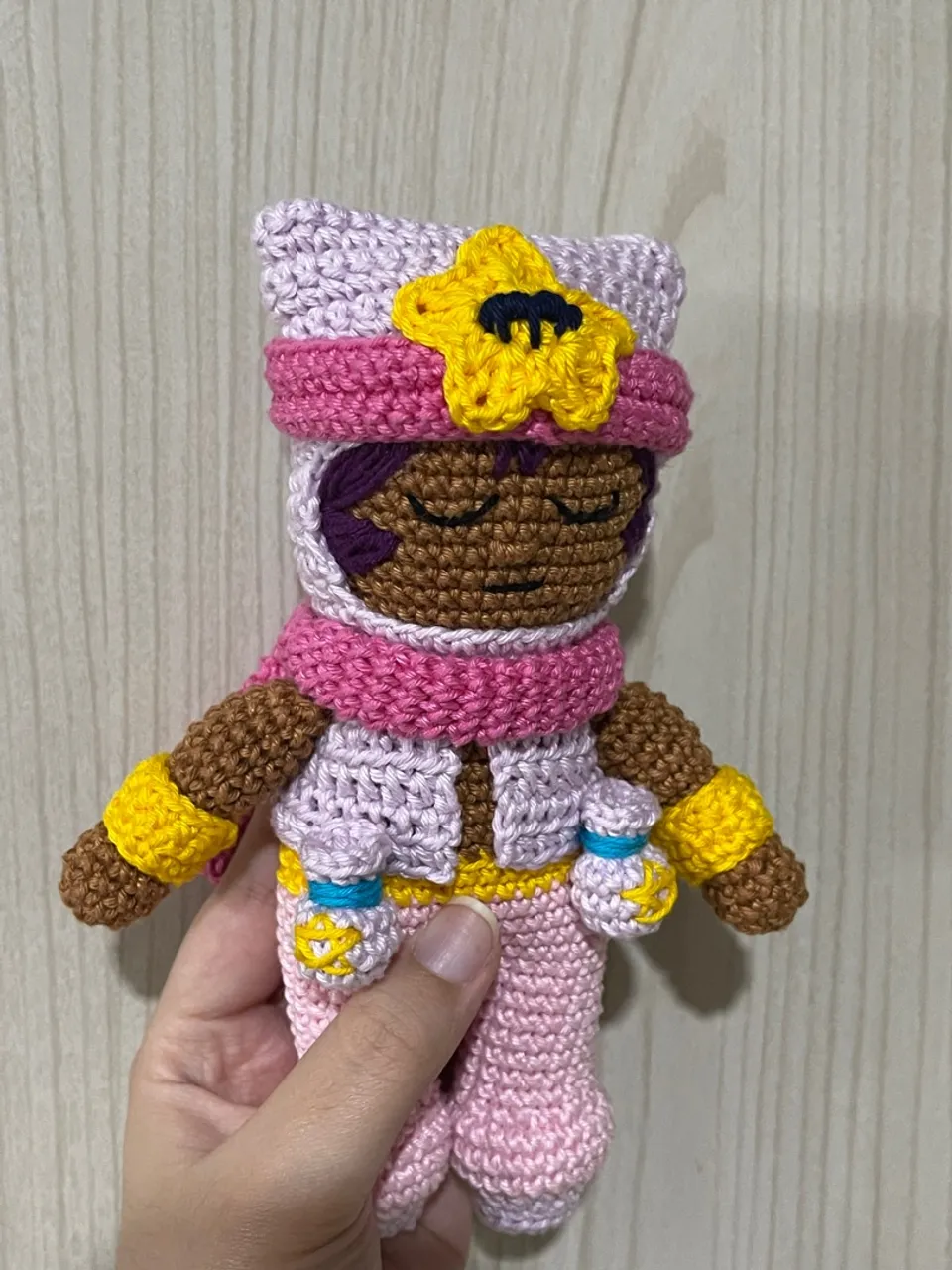 Sandy Brawl stars em crochê