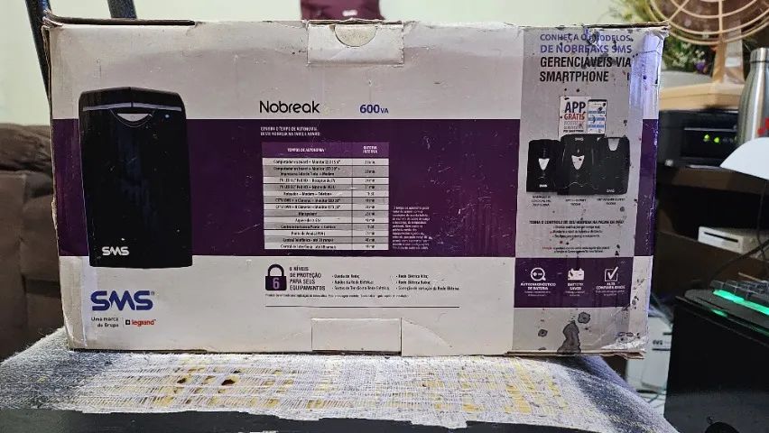 Nobreak SMS 600va in Box with 4 Outlets64617795450627120