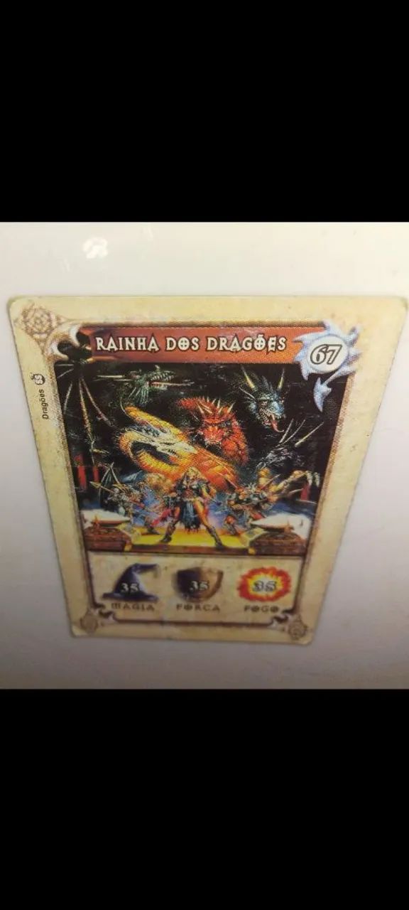 Carta Colecionável Anjo Dragões - Foto 2