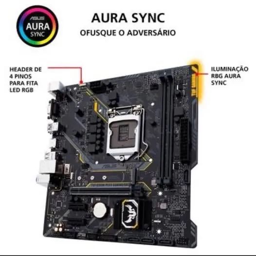 Placa Mãe Asus TUF H310M-PLUS GAMING, Intel LGA 1151, mATX, DDR4 - NOTA FISCAL E GARANTIA - Foto 5