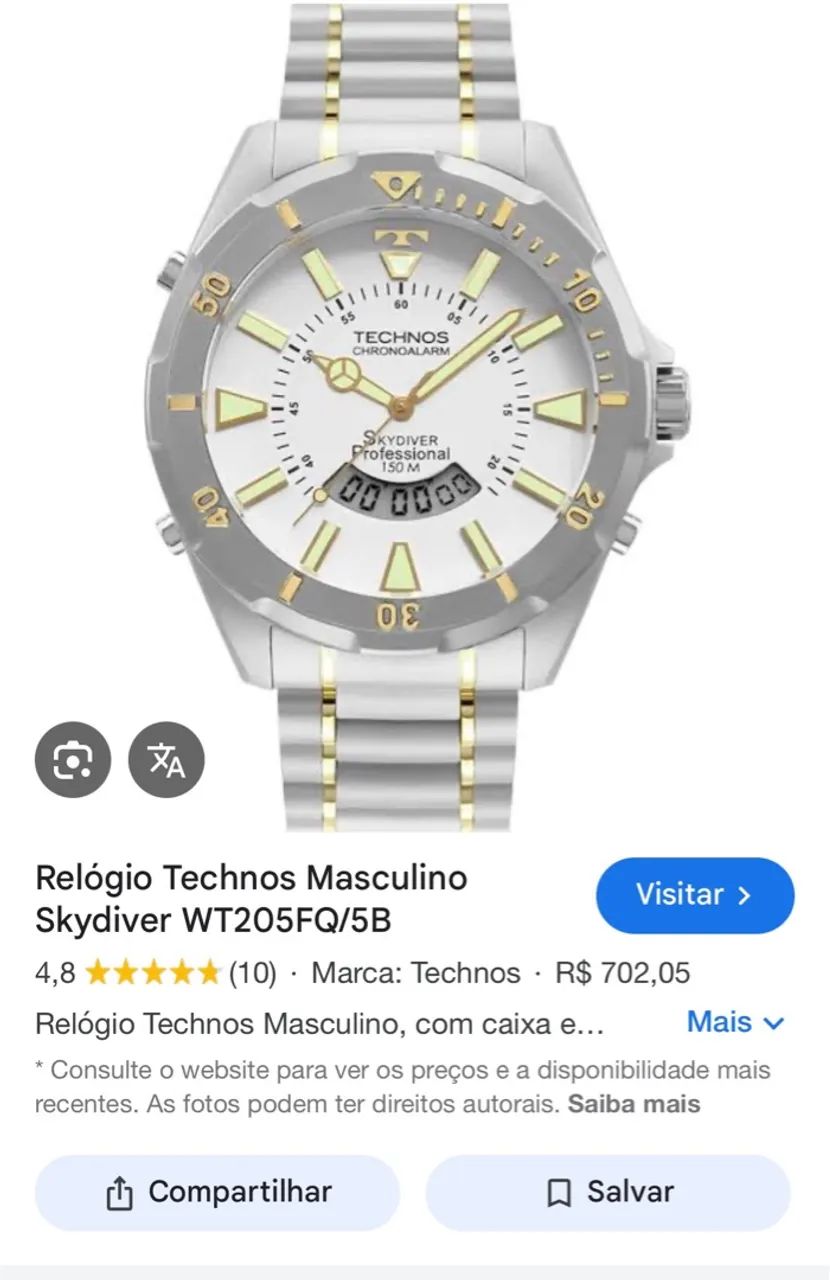 Relógio Technos Skydiver Masculino