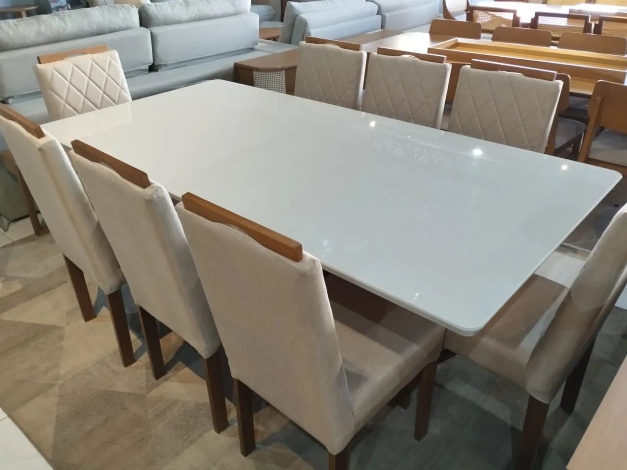 Mesa nova completa resistente madeira  - Foto 2