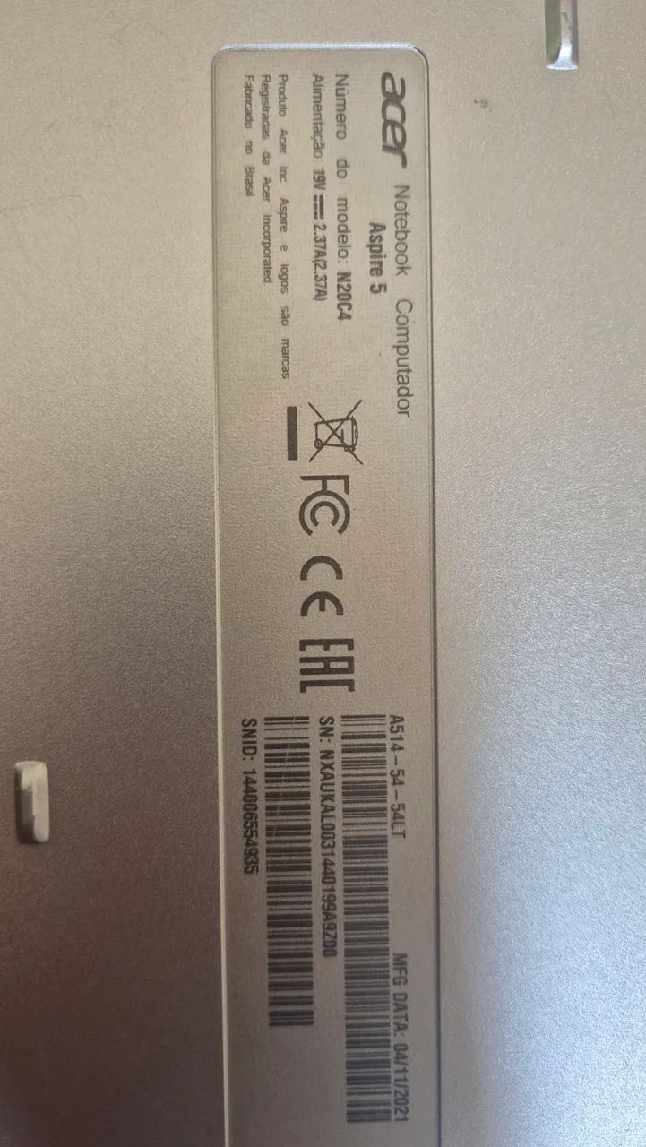 Notebook Acer Intel Core i5 256GB SSD - Foto 5
