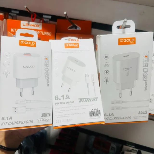 Carregadores Completo turbo 30W