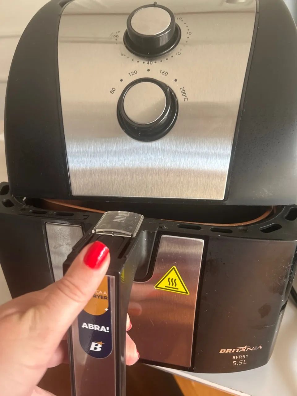 Fritadeira Elétrica Air Fryer Britânia 5,5L BFR51 - Foto 3