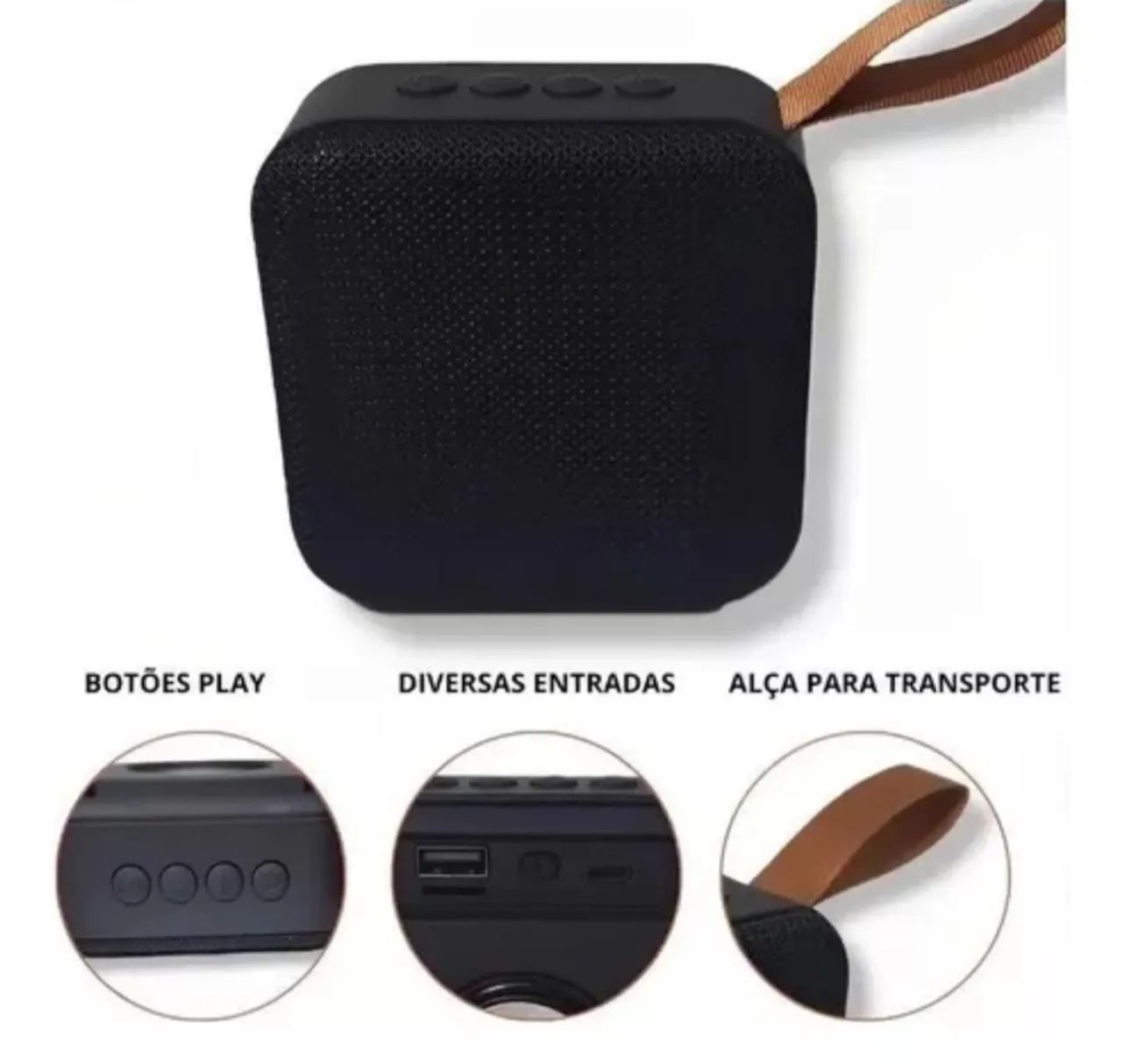 Caixa de Som Bluetooth Portátil com alça - Foto 4