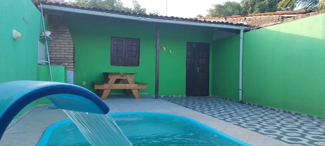 Aluga-se Anual, Casa com Piscina, Mobiliada, - Ilha da Croa - Barra de Santo Antônio