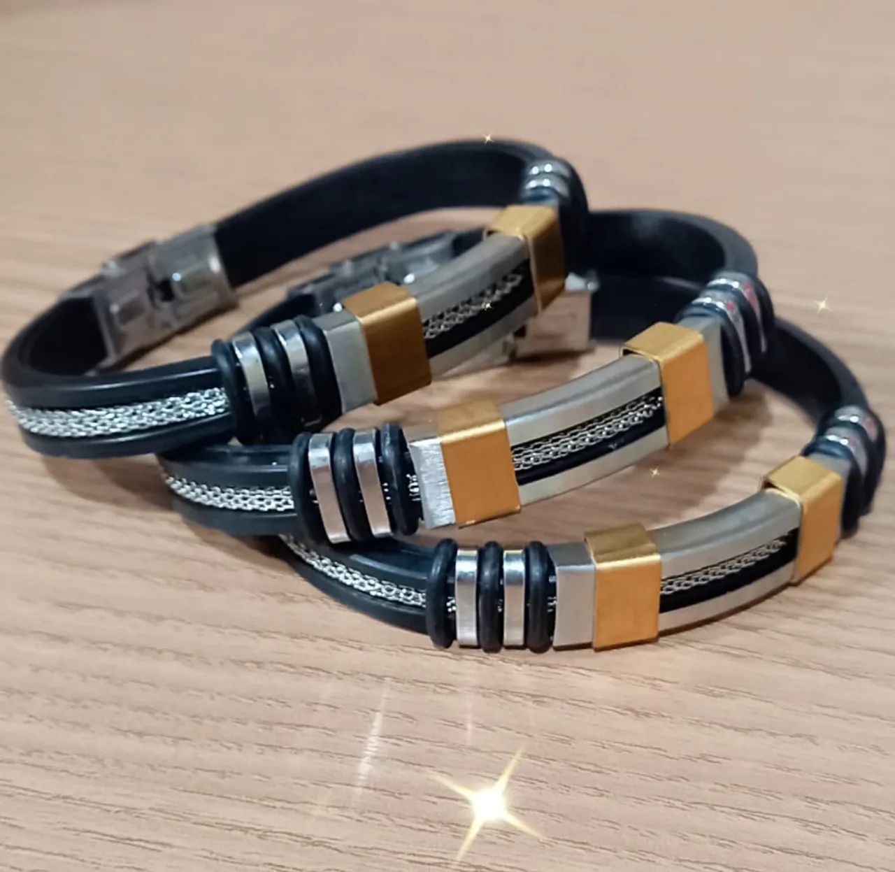 Pulseira Bracelete Masculino Feminino - Foto 2