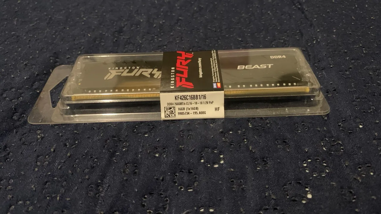 Memória RAM Kingston Fury Beast DDR4 16GB