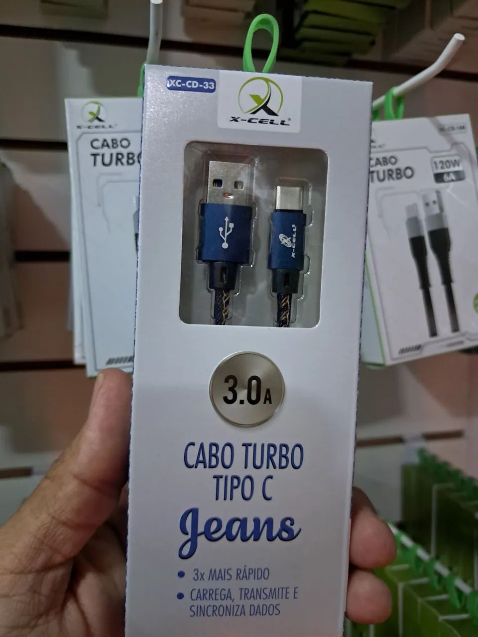 Cabo carregador tipo C 
